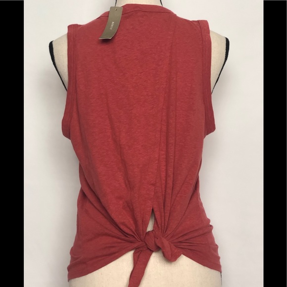 J Crew Crossed Knotted Back Sleeveless Blouse L - Picture 2 of 8